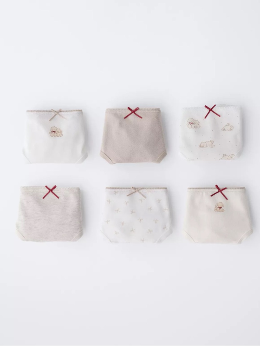 ZARA SIX-PACK OF PUPPY PRINT UNDERWEAR